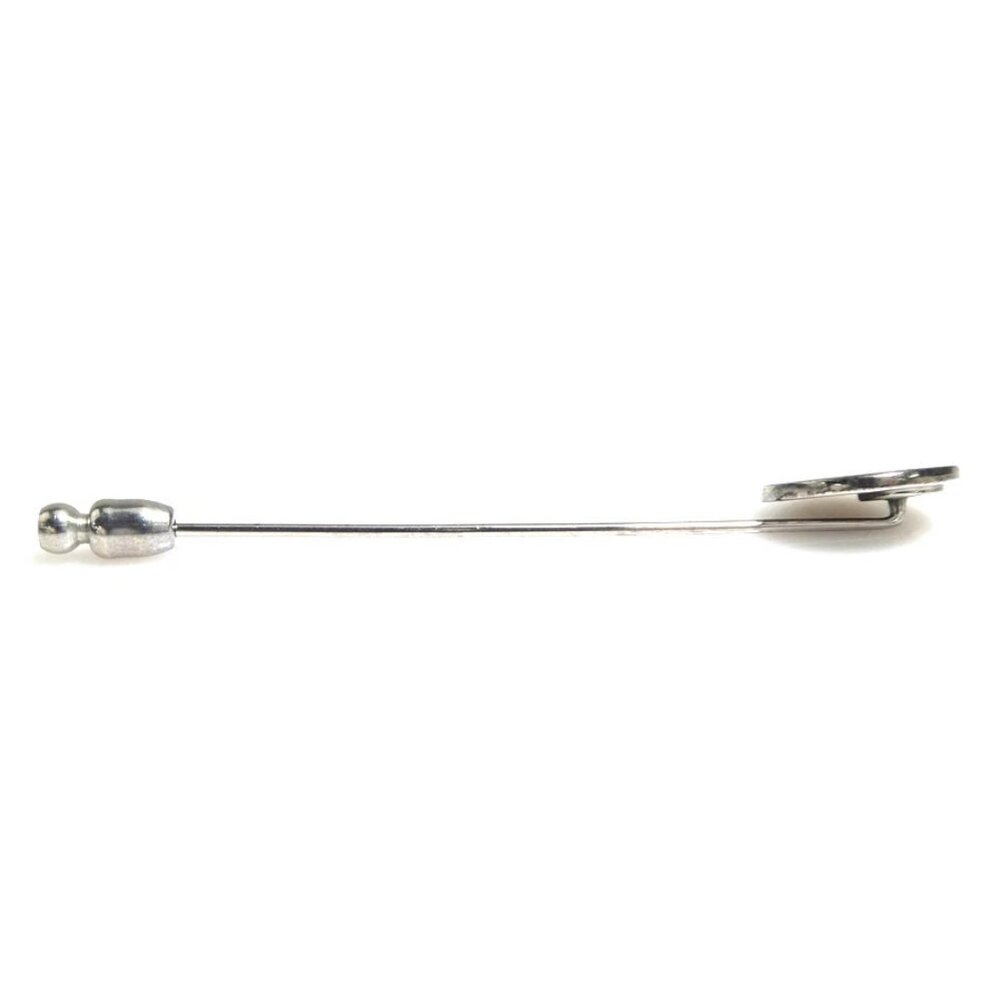 Auth HERMES Selle Pin Brooch Silver Metal - Picture 5 of 9